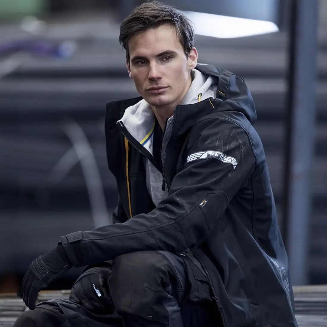 SNICKERS - AllroundWork Softshell-Jacke mit Kapuze