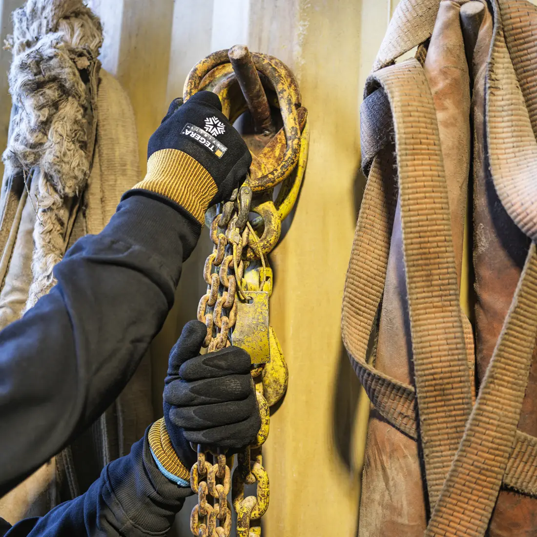 TEGERA - Synthetikhandschuh INFINITY schwarz/gelb