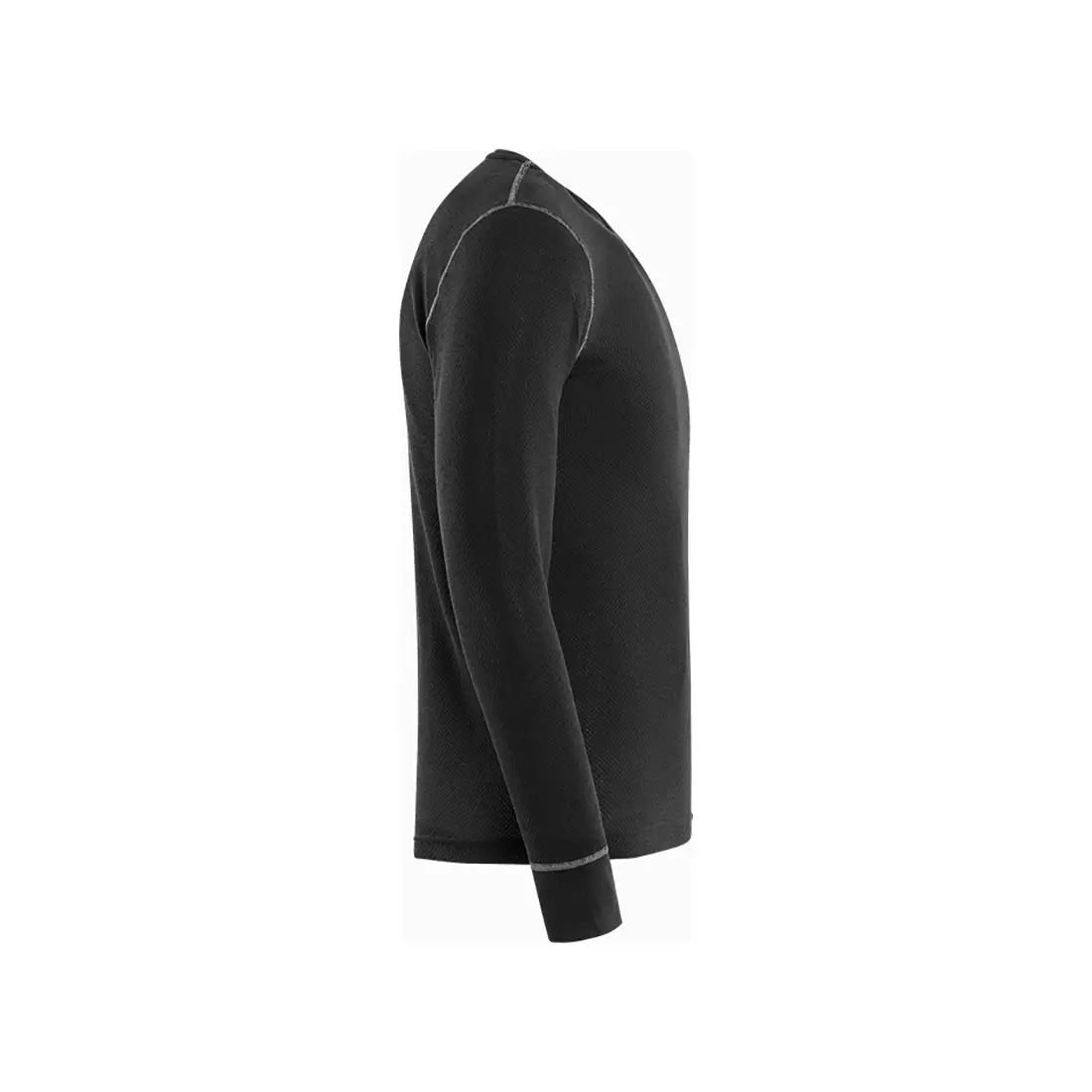 FRISTADS - T-Shirt langarm 787 OF schwarz